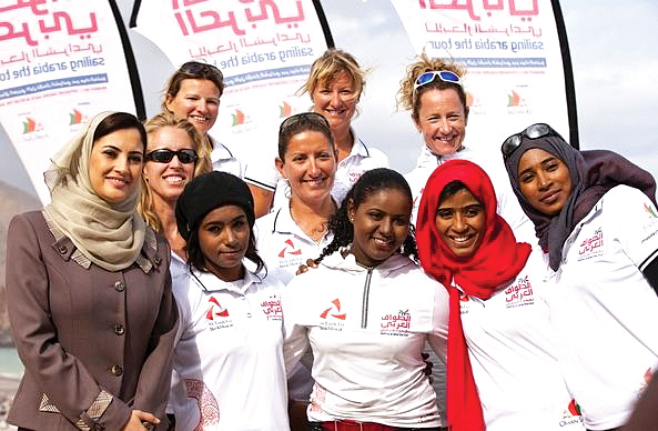 Oman Undersecretary of Ministry with the 2012 Oman Women’s Sailing Team